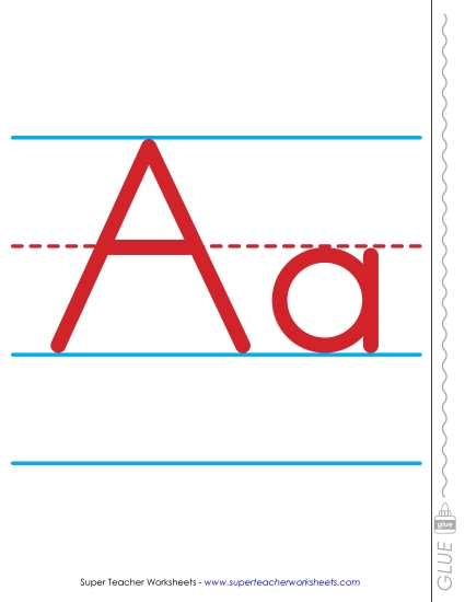 Alphabet Line (Letters Only; 15-feet Long) Worksheet