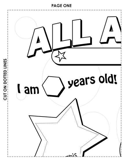 All About Me Poster (Large) Backtoschool Worksheet