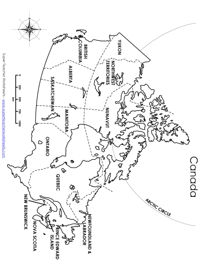 Canada - Provinces Free Worksheet