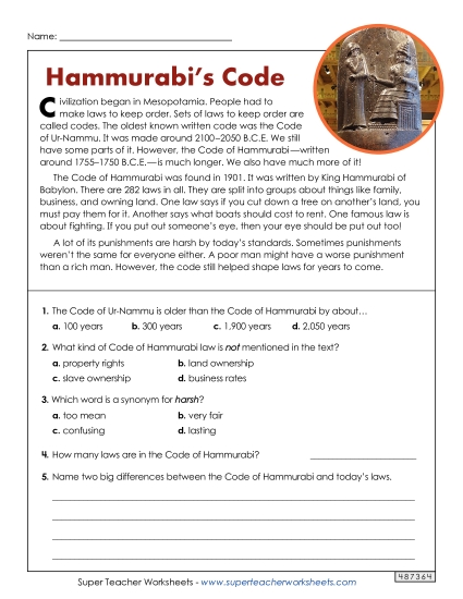 Hammurabi\'s Code