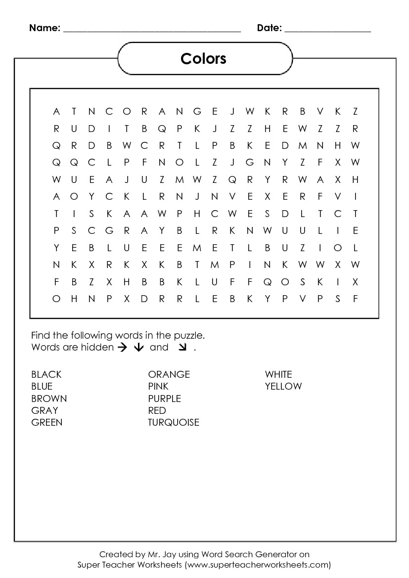 Word Search Puzzle Generator Word Search Puzzle Generator