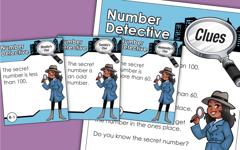 Number Detective Puzzles - Worksheets Number Detective Puzzles - Worksheets